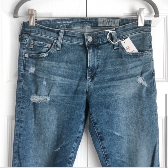 [NWT] AG | Destructed Stilt Crop Ankle Jeans - Picture 5 of 6